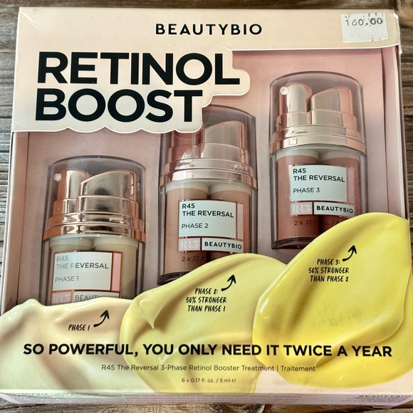 BeautyBio Retinol Boost Skincare Set 3 Phase Skincare Treatment BNIB